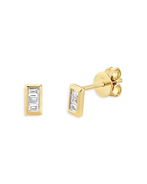 Moon & Meadow 14K Yellow Gold Diamond Bar Stud Earrings - 100% Exclusive