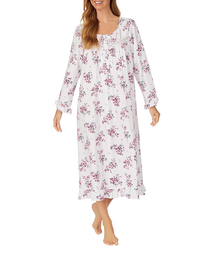 Eileen West Floral Waltz Long Sleeve Nightgown | Bloomingdale's