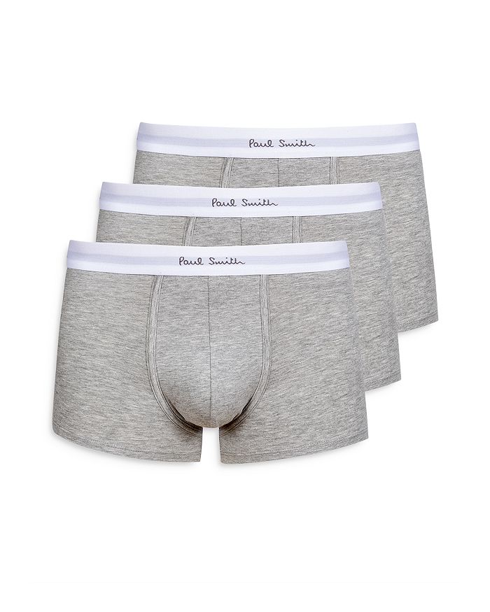 Shop Paul Smith Logo Boxer Briefs, Pack Of 3 In Gray