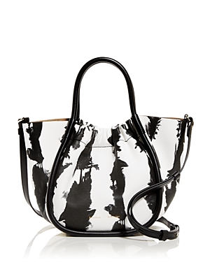 Proenza Schouler Smooth Calf Small Ruched Tote In Optic White