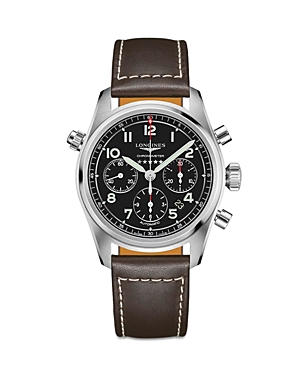 Longines Heritage Chronograph Automatic White Dial Mens Watch L2.801.4.23.2 In Black