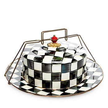Mackenzie-Childs - Courtly Check Enamel Cake Carrier