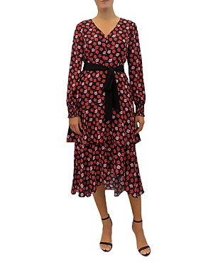 Sam Edelman Long Sleeve Bold Poppy Dress