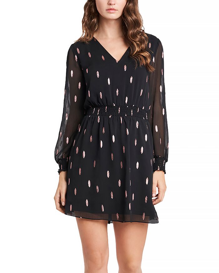 1.STATE Printed Fit and Flare Dress | Bloomingdale's