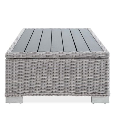 Conway 45" Outdoor Patio Wicker Rattan Coffee Table
