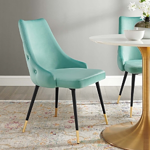 Modway Adorn Tufted Performance Velvet Dining Side Chair In Mint