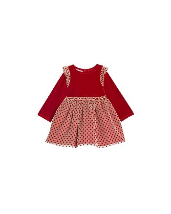 Pippa & Julie Girls' Stretch Velvet Top Dress - Little Kid | Bloomingdale's