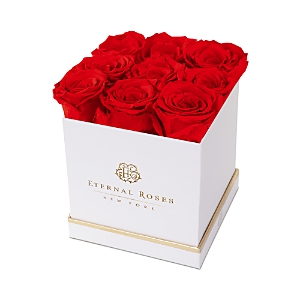 Eternal Roses Lennox Large Gift Box In Scarlet