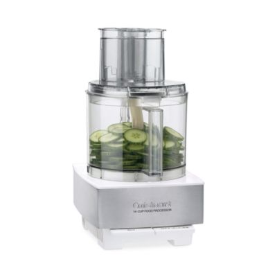 DFP-14BCWNY Custom 14 Cup Food Processor, White/Stainless