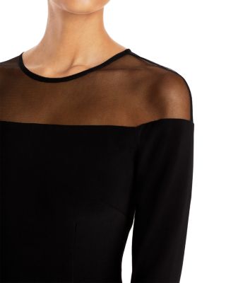 Bell-Sleeve Illusion Dress - Exclusive