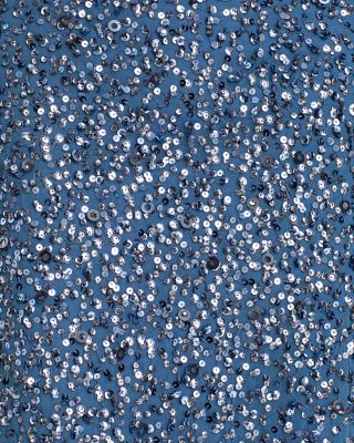 Sequined Cap Sleeve Gown