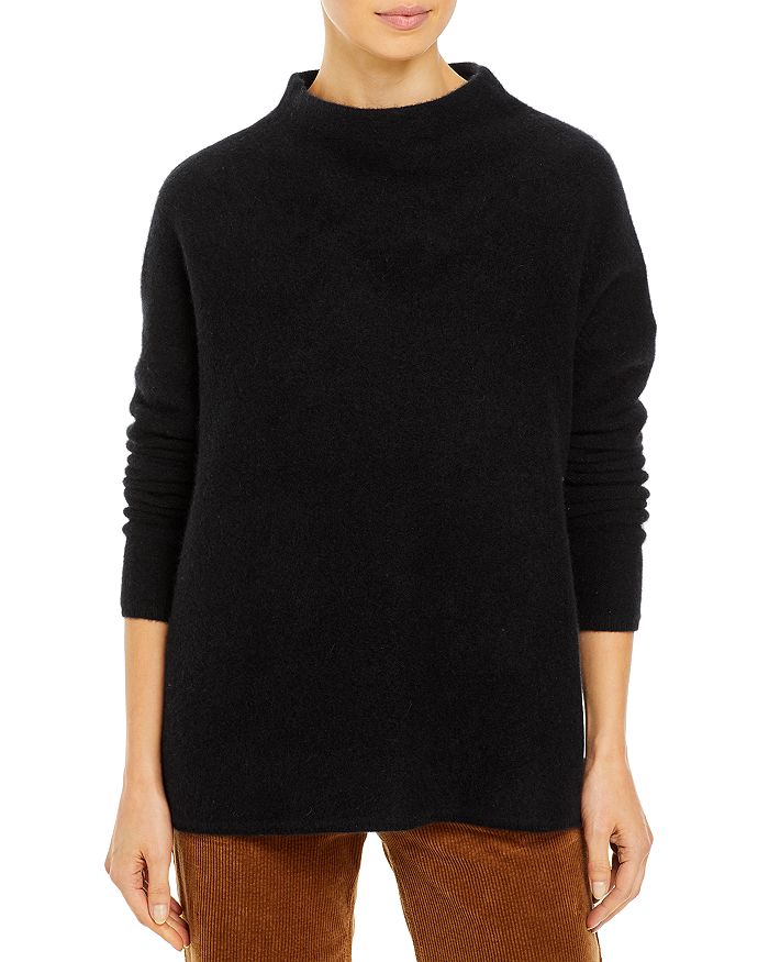 C by Bloomingdale's Crewneck Cashmere Sweater - 100% Exclusive - Black - Size S