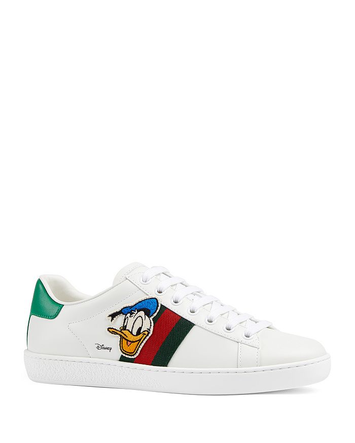 Gucci x Disney Women's New Ace Donald Duck Sneakers | Bloomingdale's