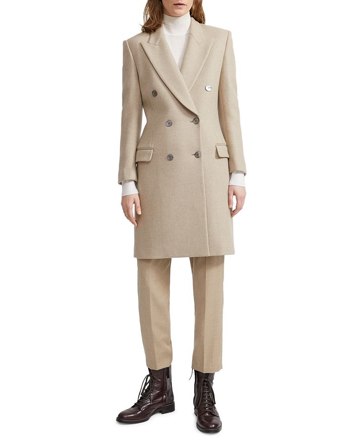 Theory Double Breasted Coat | Bloomingdale's