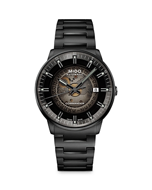 Shop Mido Commander Gradient Watch, 40mm In Black