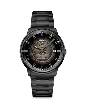 Mido Commander Gradient Black Dial Black Steel Men's Watch M021.407.33.411.00 In Black