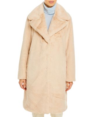 Faux-Fur Coat with Wide Lapels - Exclusive