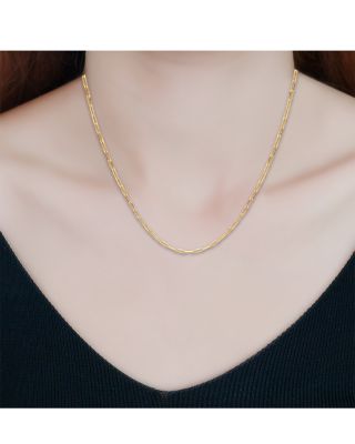 Sterling Paper Clip Necklace, 15.5" - Exclusive