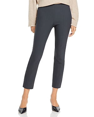 Shop Vince Stitch Front Seamed Pants In Dark Grey