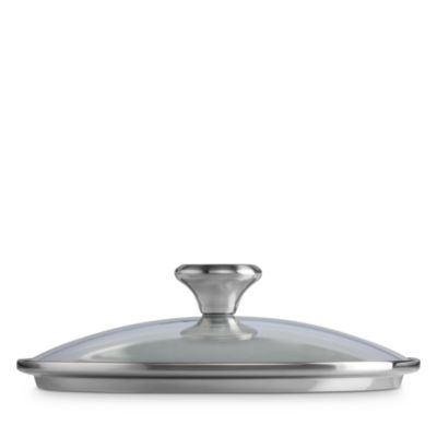 8" Glass Lid with Stainless Steel Knob