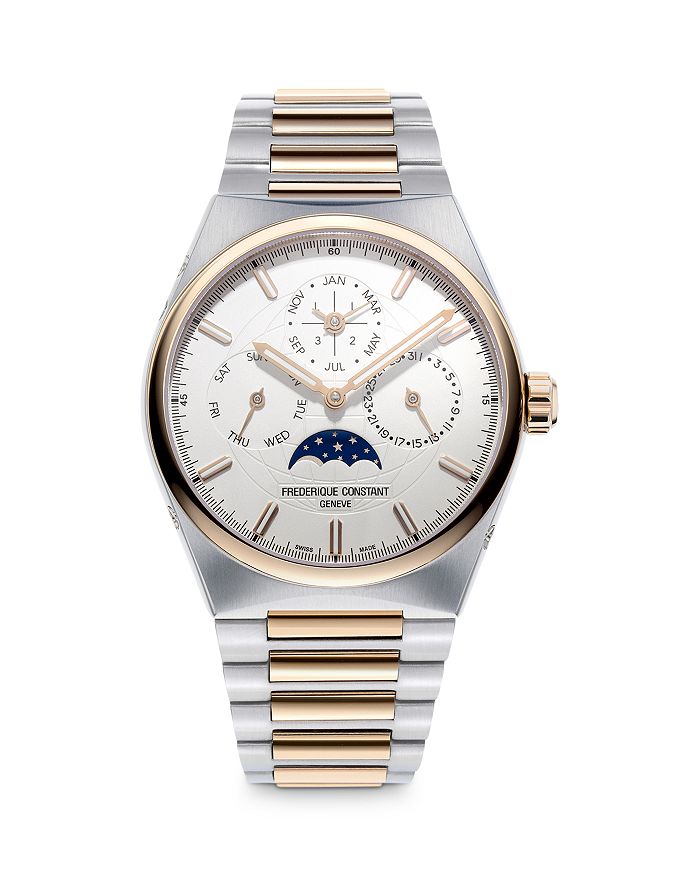 Shop Frederique Constant Highlife Perpetual Calendar Manufacture Watch, 41mm In Silver