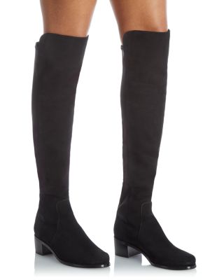 thigh high brown boots no heel