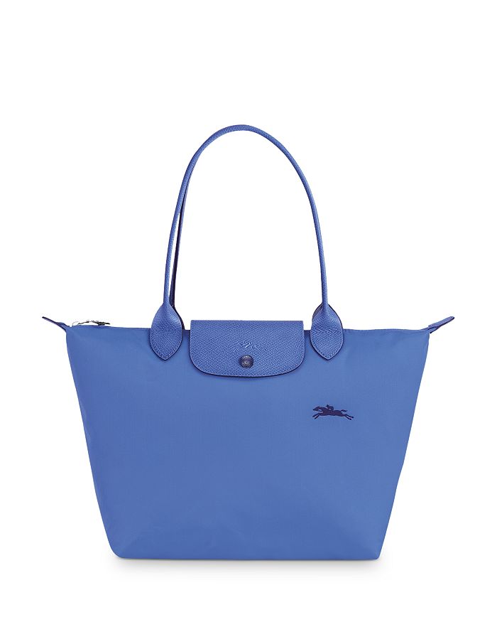 Longchamp Le Pliage Club Large Shoulder Tote In Blue