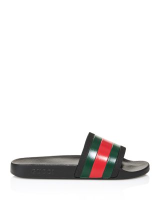 Signature Stripe Slide Sandals 