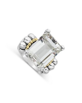 Sterling Silver & 18K Yellow Gold Glacier White Topaz Ring