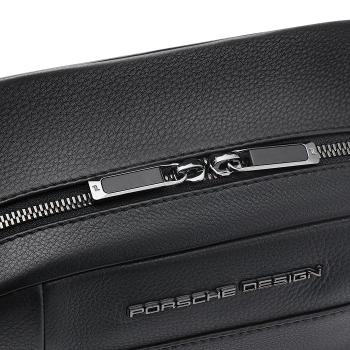 Shop Porsche Design Roadster Leather Wash Bag In Black