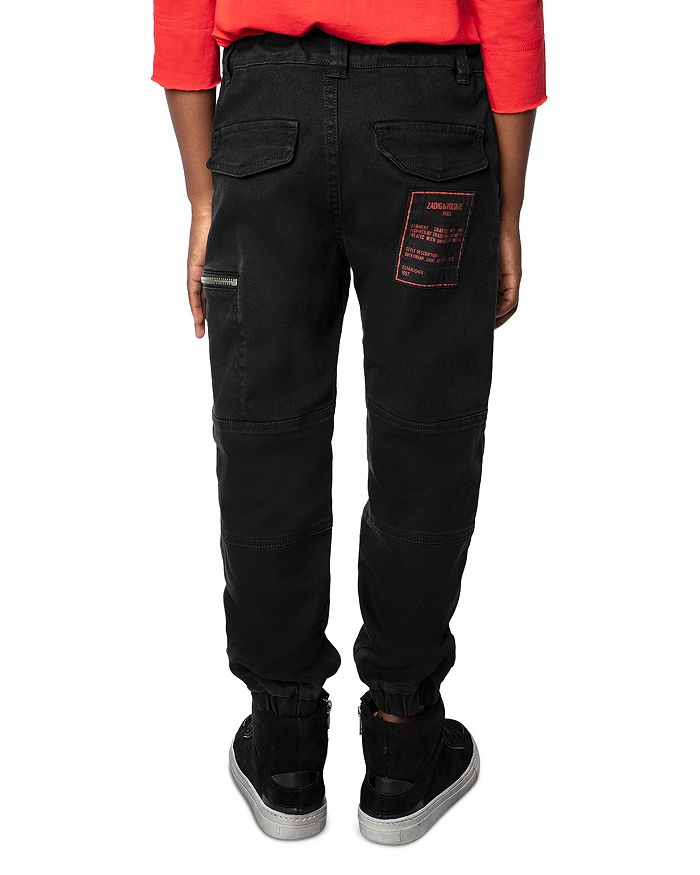 Zadig & Voltaire Boys' David Cotton Blend Cargo Pants - Little Kid, Big Kid In Noir