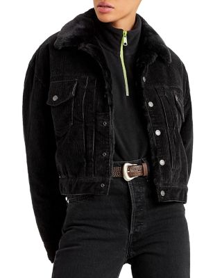 levis cord fur lined jacket