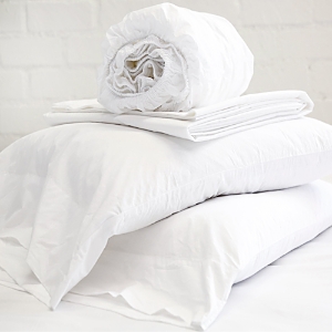 Pom Pom At Home Cotton Percale Sheet Set, Cal King In White