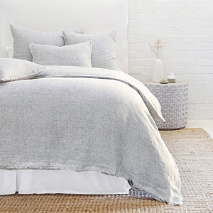 Pom Pom At Home Logan Linen Duvet Cover In Navy