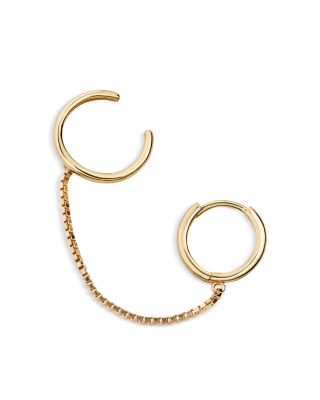 BAUBLEBAR Nessa 18K Gold Vermeil Chained Huggie Cuff