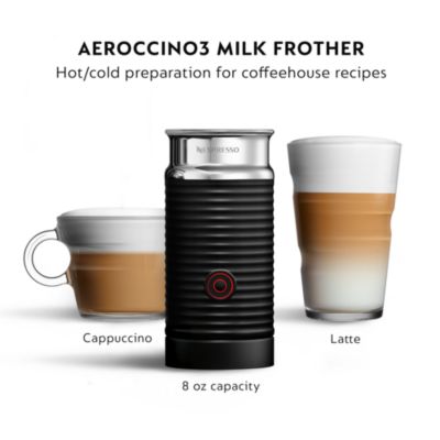 Vertuo Next Deluxe by De'Longhi with Aeroccino Milk Frother, Pure Chrome