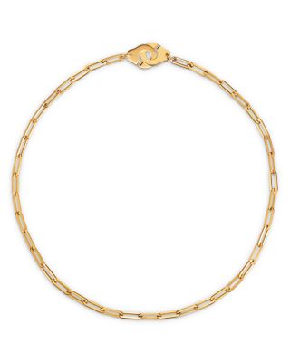18K Yellow Gold Menottes Chain Necklace, 17.3"