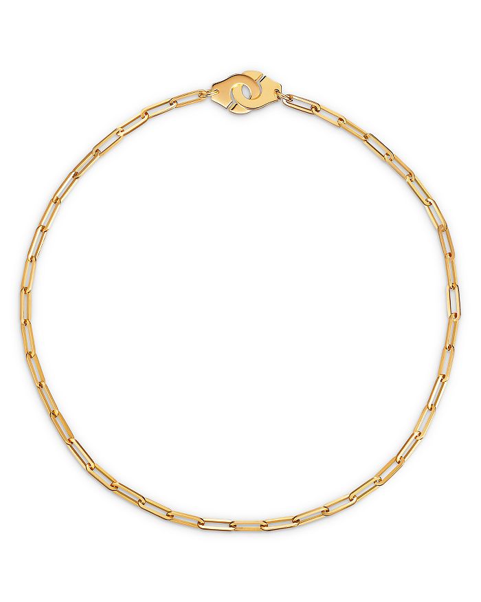 Shop Dinh Van 18k Yellow Gold Menottes Chain Necklace, 17.3