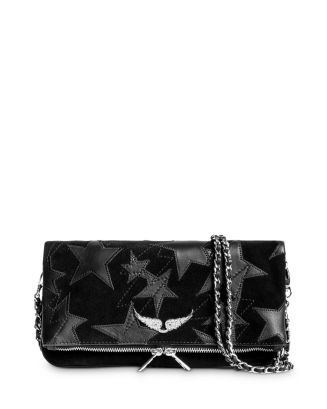 Rock Suede Scale Studs Clutch by Zadig & Voltaire at ORCHARD MILE