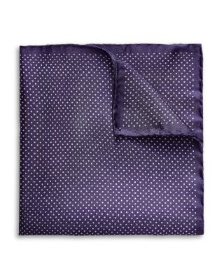 Eton Polka Dot Silk Pocket Square