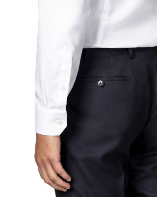 Slim Fit Diagonal Weave Shirt