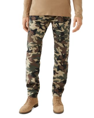 True Religion Rocco Skinny Fit Moto Jeans in Camo | Bloomingdale's Men