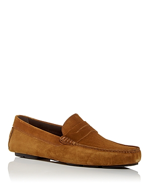 To Boot New York Men's Mitchum Suede Penny Loafer Drivers In Sigaro