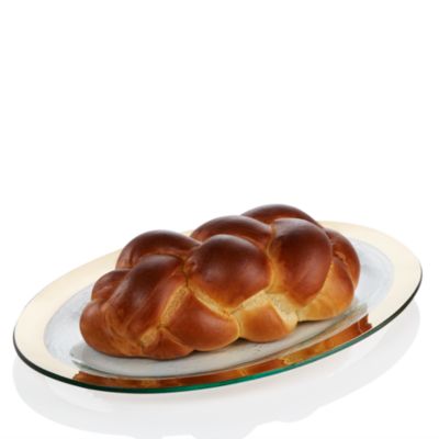 Judaica Challah Platter, Gold