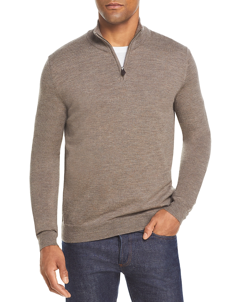 The Men's Store at Bloomingdale's Quarter-Zip Merino Wool Sweater - Exclusive