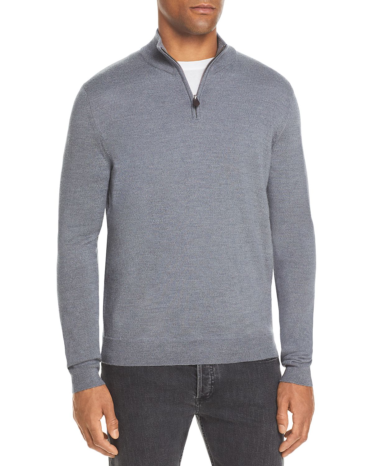 The Men's Store at Bloomingdale's Quarter-Zip Merino Wool Sweater - Exclusive