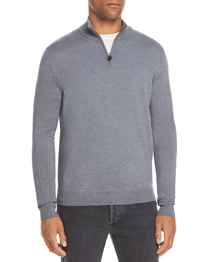 The Men's Store At Bloomingdale's Quarter-Zip Merino Wool Sweater - Exclusive