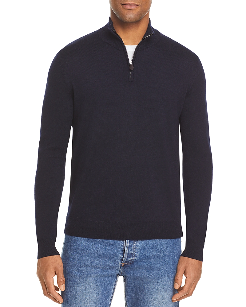 The Men's Store At Bloomingdale's Quarter-Zip Merino Wool Sweater - Exclusive