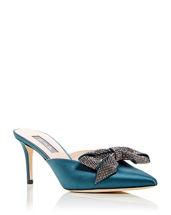 SJP by Sarah Jessica Parker Women's Paley Embellished Pointed Toe Mules ...