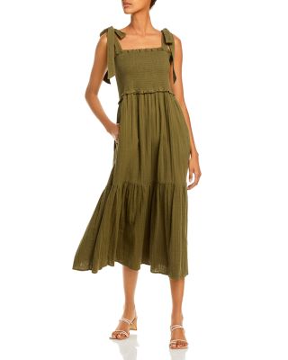 rebecca taylor la vie smocked gauze dress